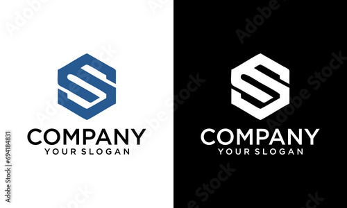Creative ES Letter Logo Design Vector Template. Alphabet Initial Letter ES Logo Design With Glossy Reflection Business Illustration.