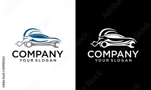 Creative auto service logo, car maintenance service logo suitable for automotive/transportation