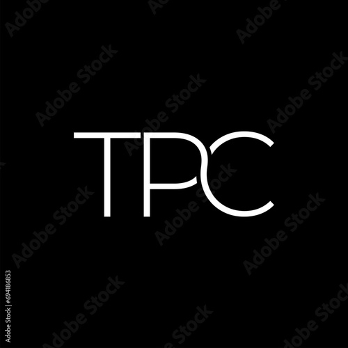 font logo design t p c letter, tpc logo design, vector, symbol, icon