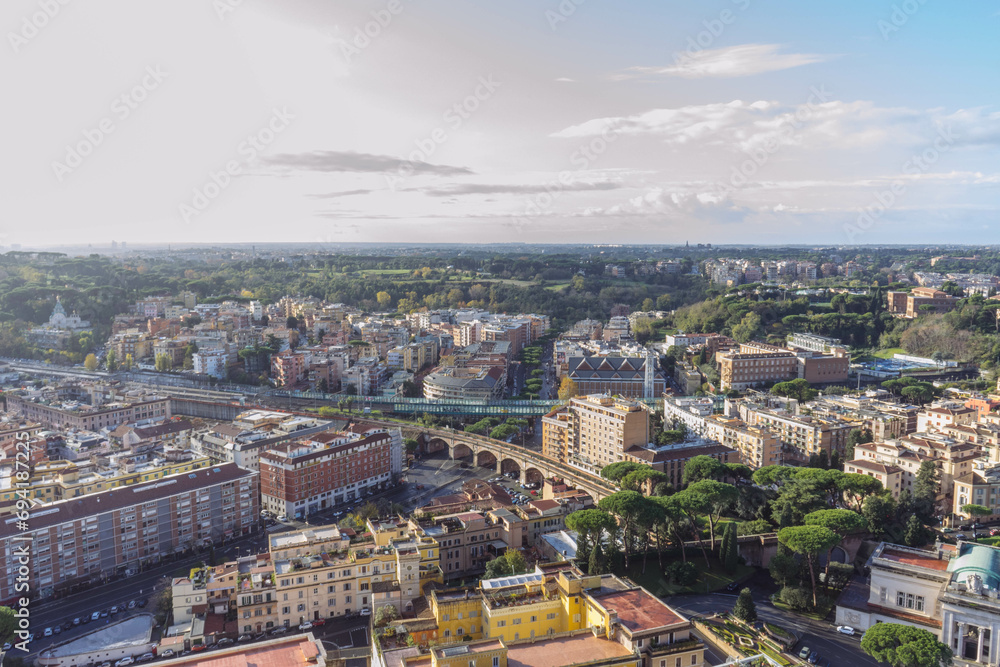 aerial view of the rome