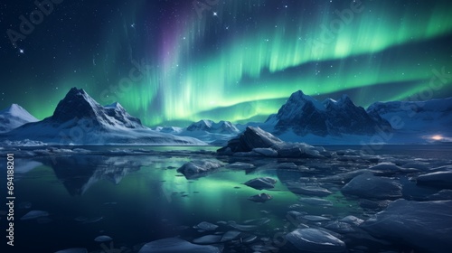 A breathtaking view of the Northern Lights dancing in the Arctic sky © Pure Imagination