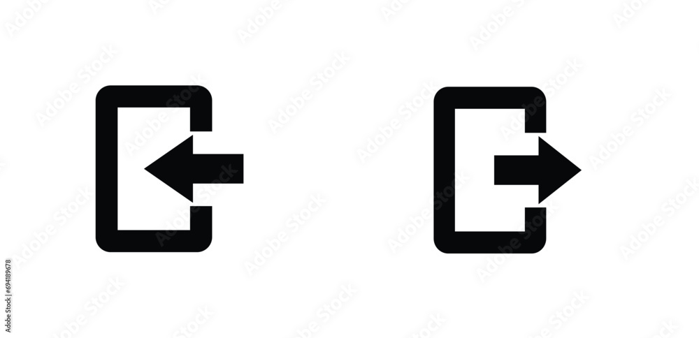icon login logout black outline for web site design
and mobile dark mode apps
Vector illustration on a white background icon login logout black outline for web site design
and mobile dark mode apps
Vector illustration on a white background