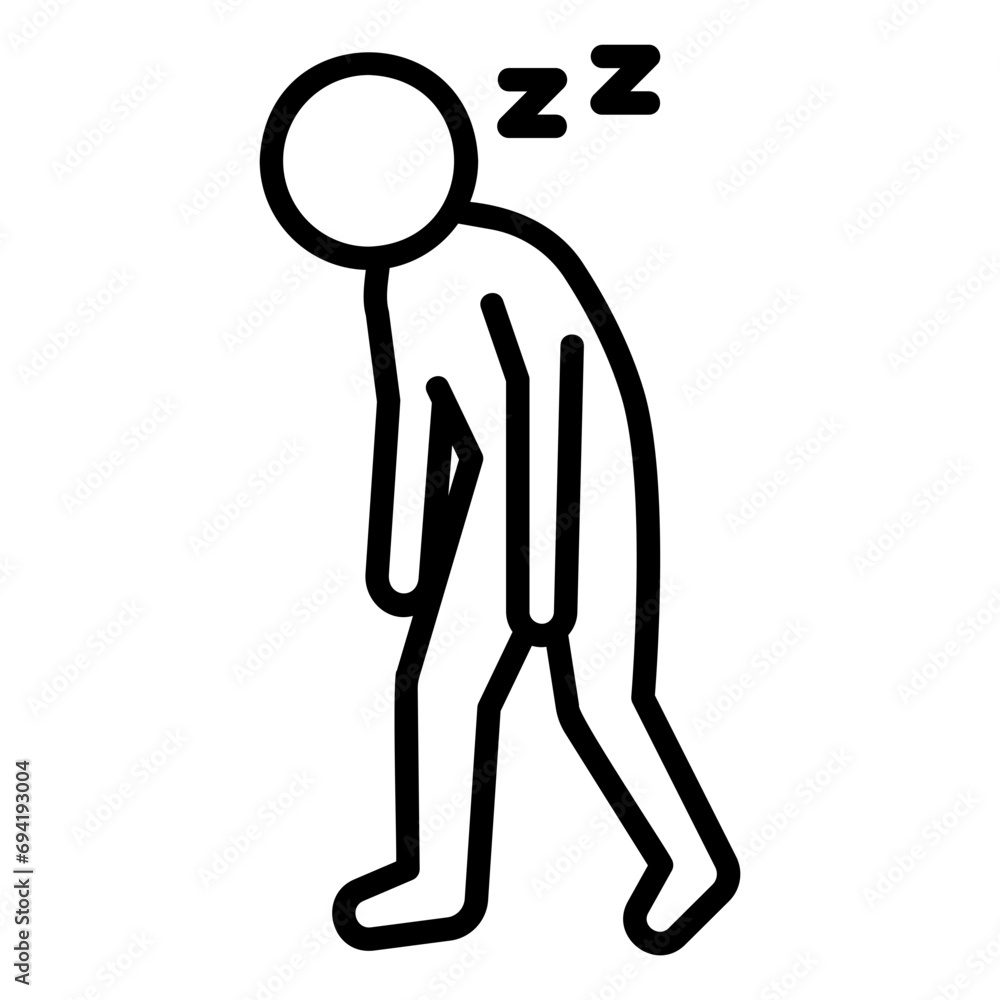 fatigue outline icon fatigue outline icon