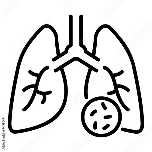tuberculosis outline icon