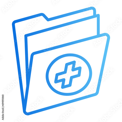 medical history gradient icon