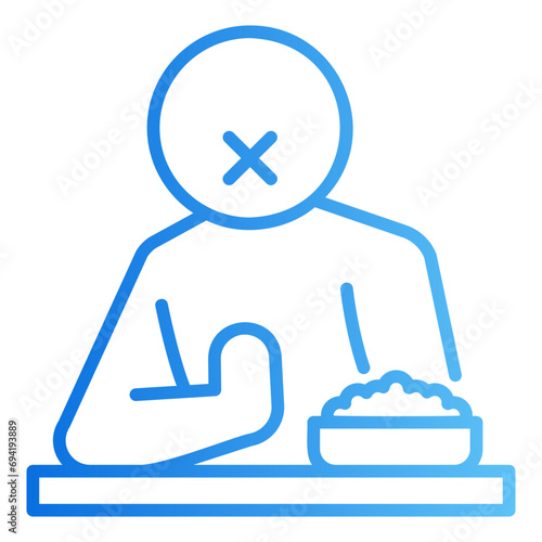 anorexia gradient icon