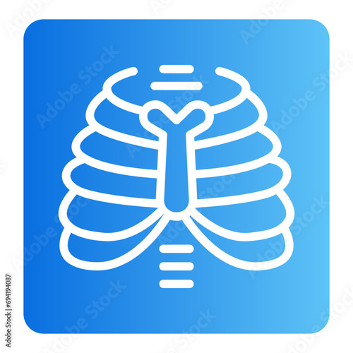 x ray gradient icon