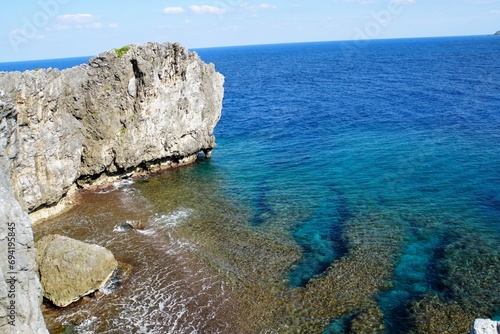 Landscape of Cape Hedo, Okinawa photo