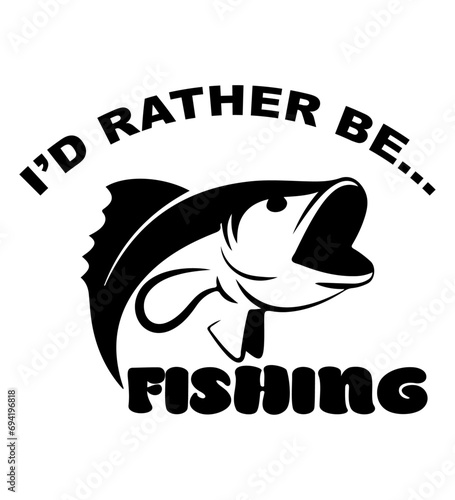 Retro fishing t shirt