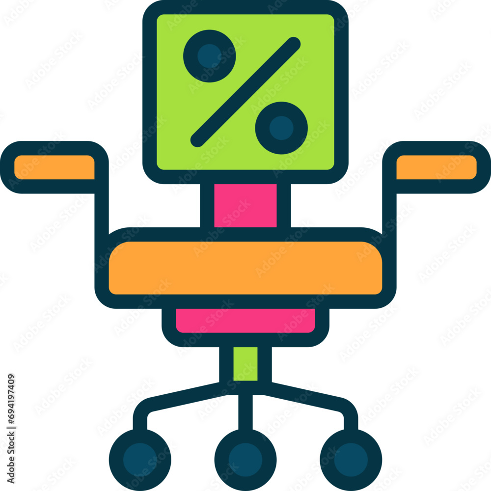 furniture discount icon. vector line icon for your website, mobile, presentation, and logo design. furniture discount icon. vector line icon for your website, mobile, presentation, and logo design.