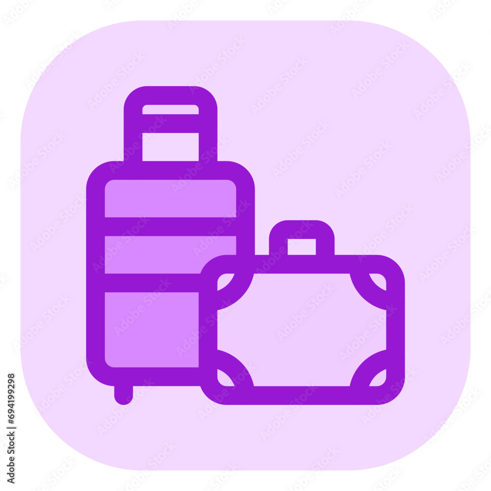 Editable baggage, luggage, suitcase vector icon. Part of a big icon set family. Perfect for web and app interfaces, presentations, infographics, etc Editable baggage, luggage, suitcase vector icon. Part of a big icon set family. Perfect for web and app interfaces, presentations, infographics, etc