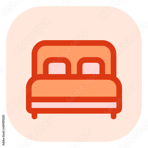 Editable double bed vector icon. Part of a big icon set family. Perfect for web and app interfaces, presentations, infographics, etc © Totto House