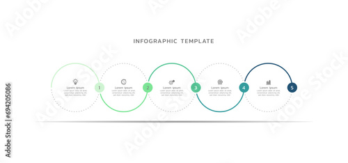 Infographic business template with elements