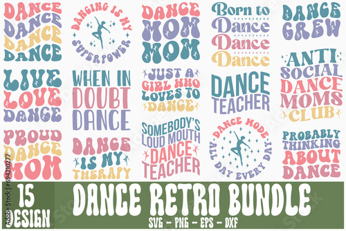 Dance Retro Bundle t shirt design sublimation