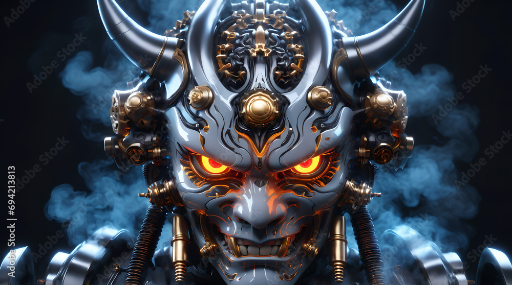 mecanical oni mask #1 mecanical oni mask #1
