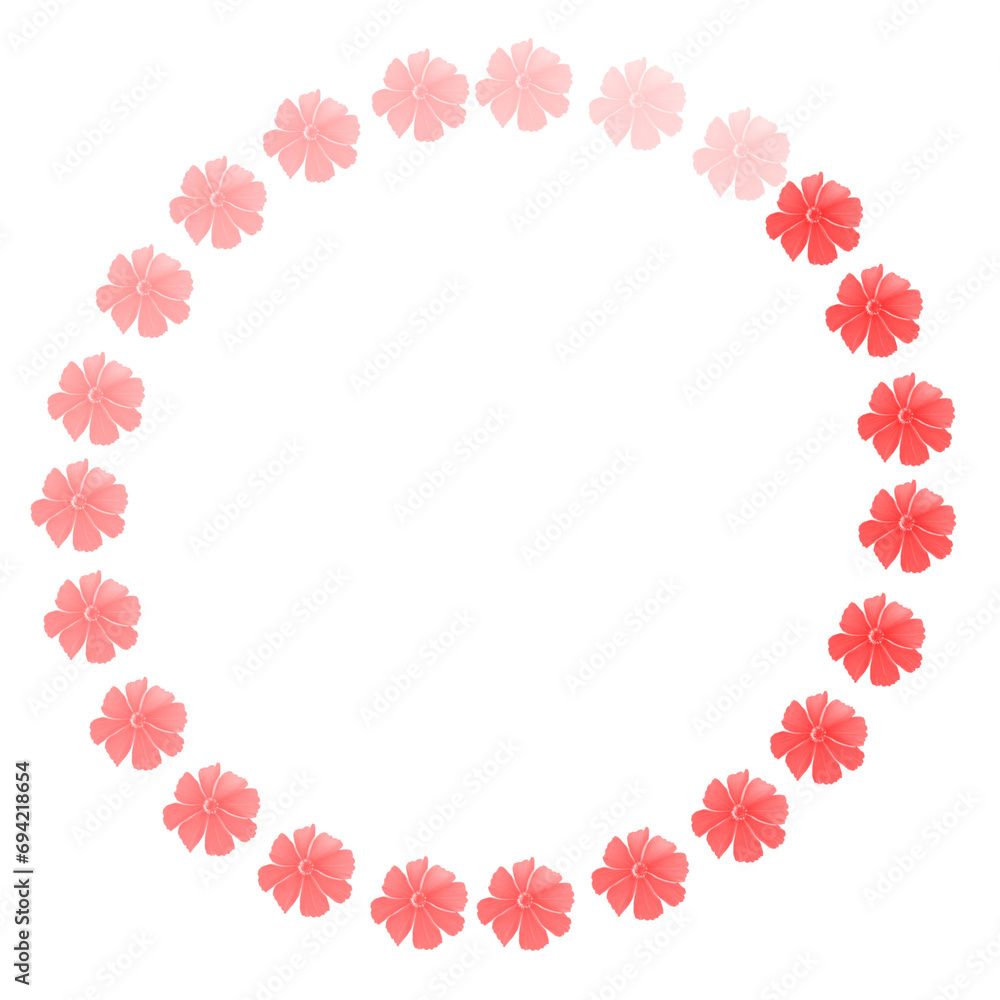 Obraz premium pink flower frame