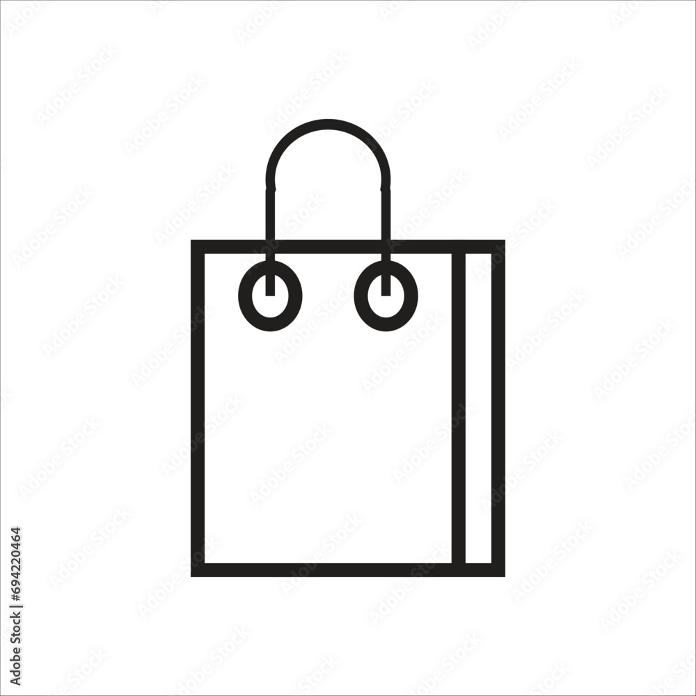 bag vector icon line template bag vector icon line template