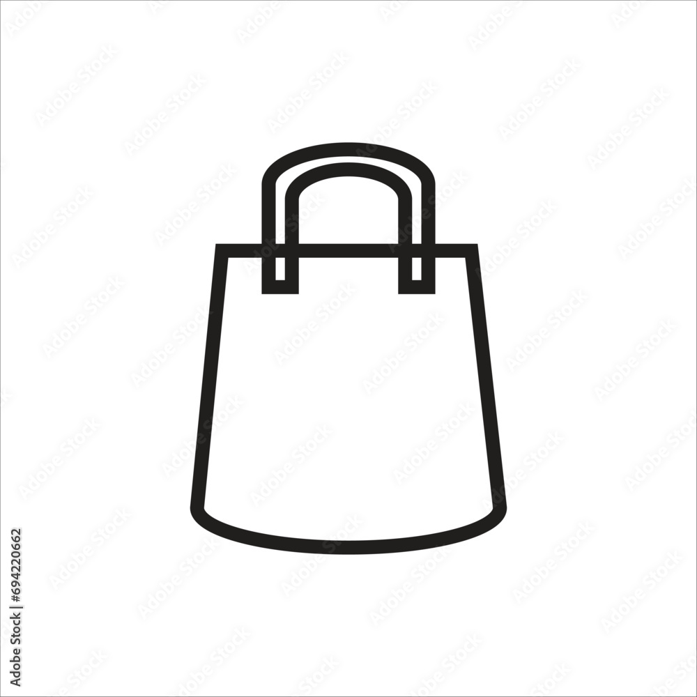 bag vector icon line template bag vector icon line template