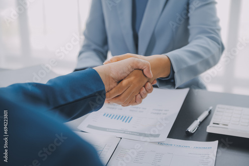 Contract and business employment resume job interview Recruitment. HR review the profile resume of the job applicant. Business employment and human resource management concept.