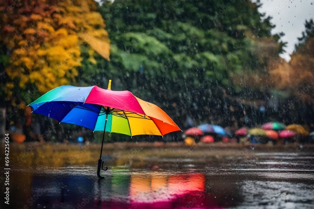 umbrella in the rain