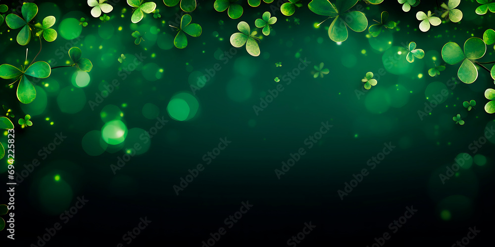 green festive glowing background for st patrick's day green festive glowing background for st patrick's day