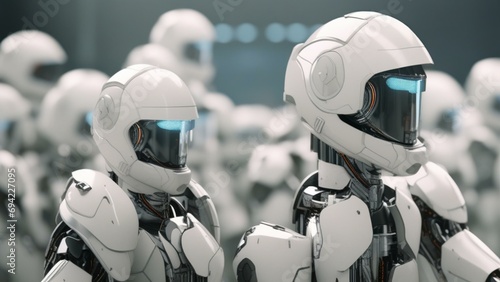 cinematic ai robot workforce wallpaper