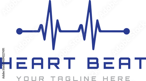 Simple stethoscope icon with heart shape. Health and medicine symbol, Isolated vector illustration.