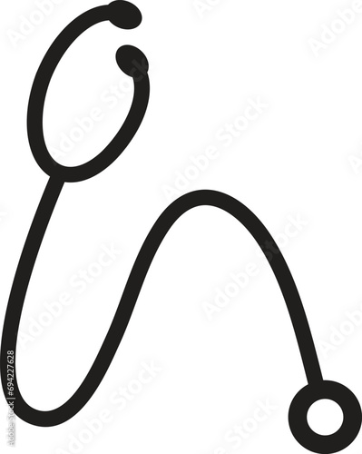 Stethoscope icon. Doctor stethoscope sign. Stethoscope cardiology symbol.  Stethoscope medical vector icon for companies