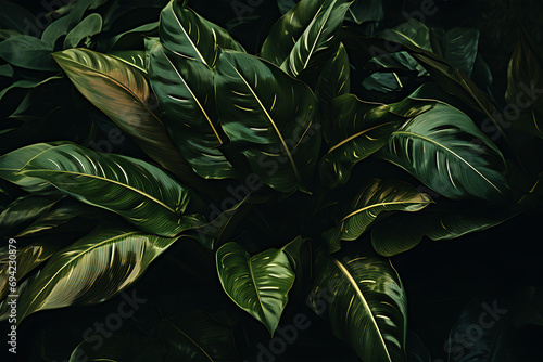 tropical-green-leaves-background