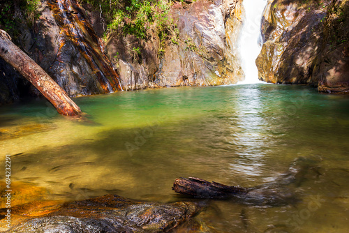 Tonpariwat (Nam Tok Song Phraek) Waterfall natural tourism place in Phang nga Thailand photo