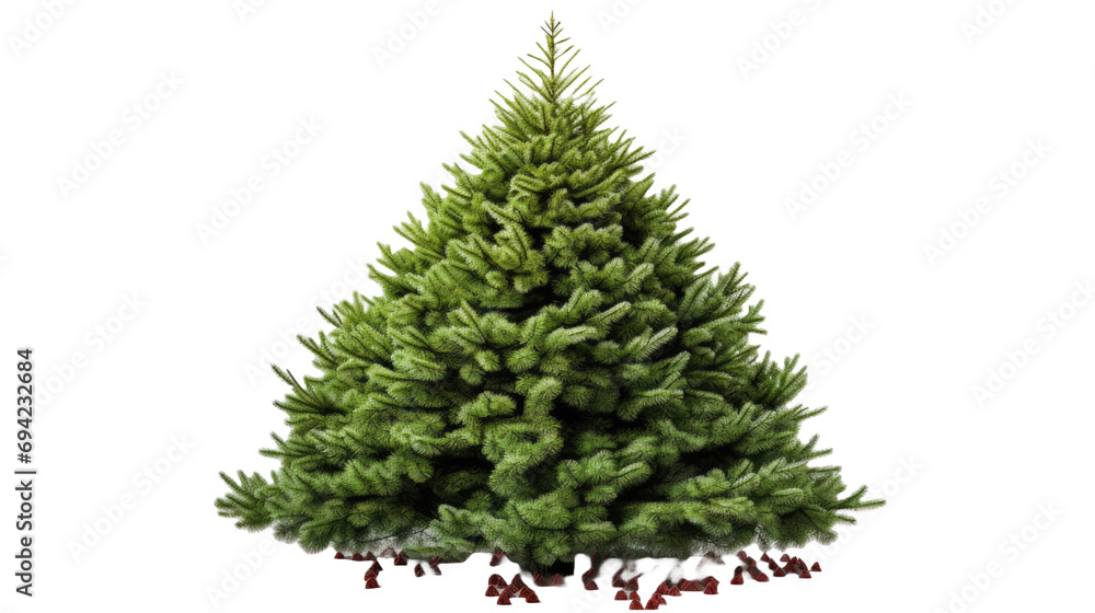 Fototapeta premium Christmas tree isolated on white or transparent background