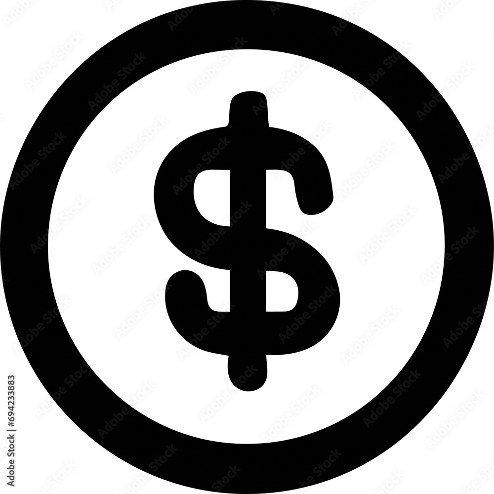 Symbol for Currency Exchange - Dynamic Dollar Sign Icon Symbol for Currency Exchange - Dynamic Dollar Sign Icon