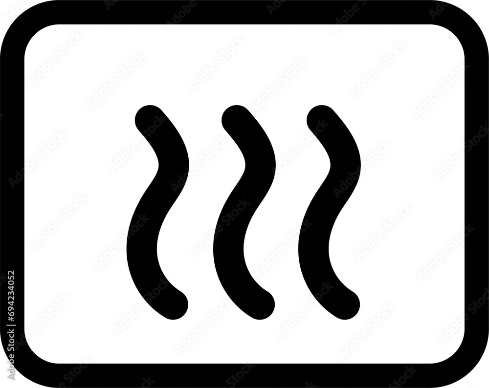 Obraz premium Heating Element Heater Icon Symbol