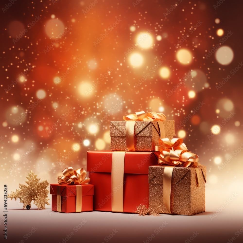 red gift box sits on a table with a blurred light spot in the background
red gift box sits on a table with a blurred light spot in the background