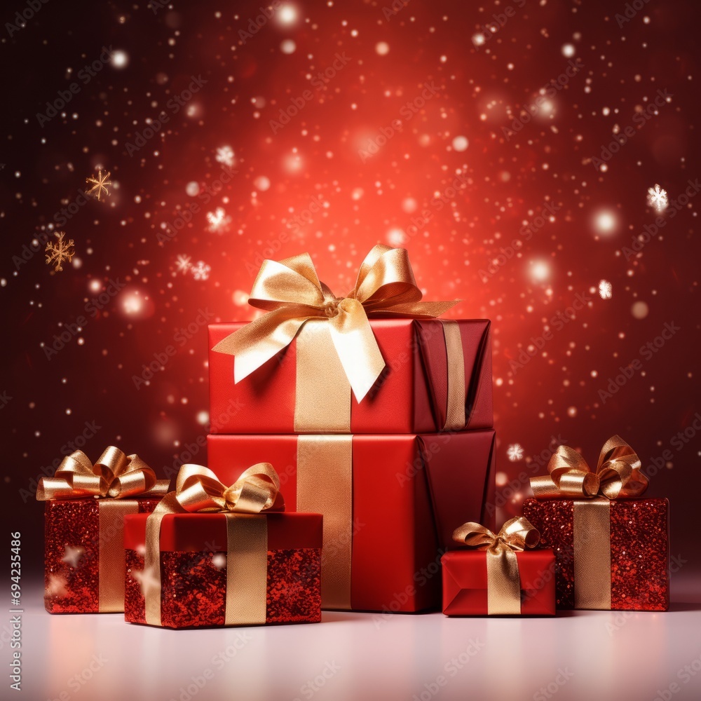 red gift box sits on a table with a blurred light spot in the background
red gift box sits on a table with a blurred light spot in the background