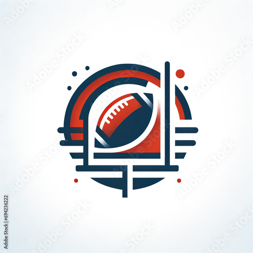 Logo for College Sports Football Event