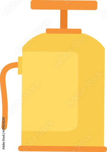 Hazardous waste pollution. Canister sprayer with agricultural chemicals icon. Toxic Explosive Materials. Hazardous waste separation problem. Element for infographics design. Simple flat vector