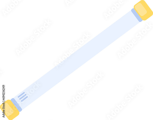 Hazardous waste pollution. Laboratory test tube icon. Toxic Materials. Hazardous waste separation problem. Element for infographics design. Simple flat vector isolated on white background