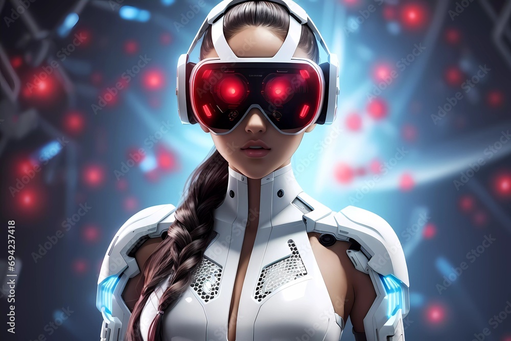 Robo Super beautiful Girl , technology concept
Robo Super beautiful Girl , technology concept