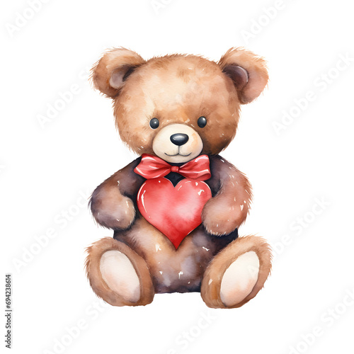 cute vintage teddy bear Valentine