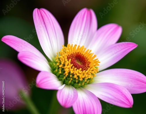 Purple lotus flower with green leaf background  selective focus.