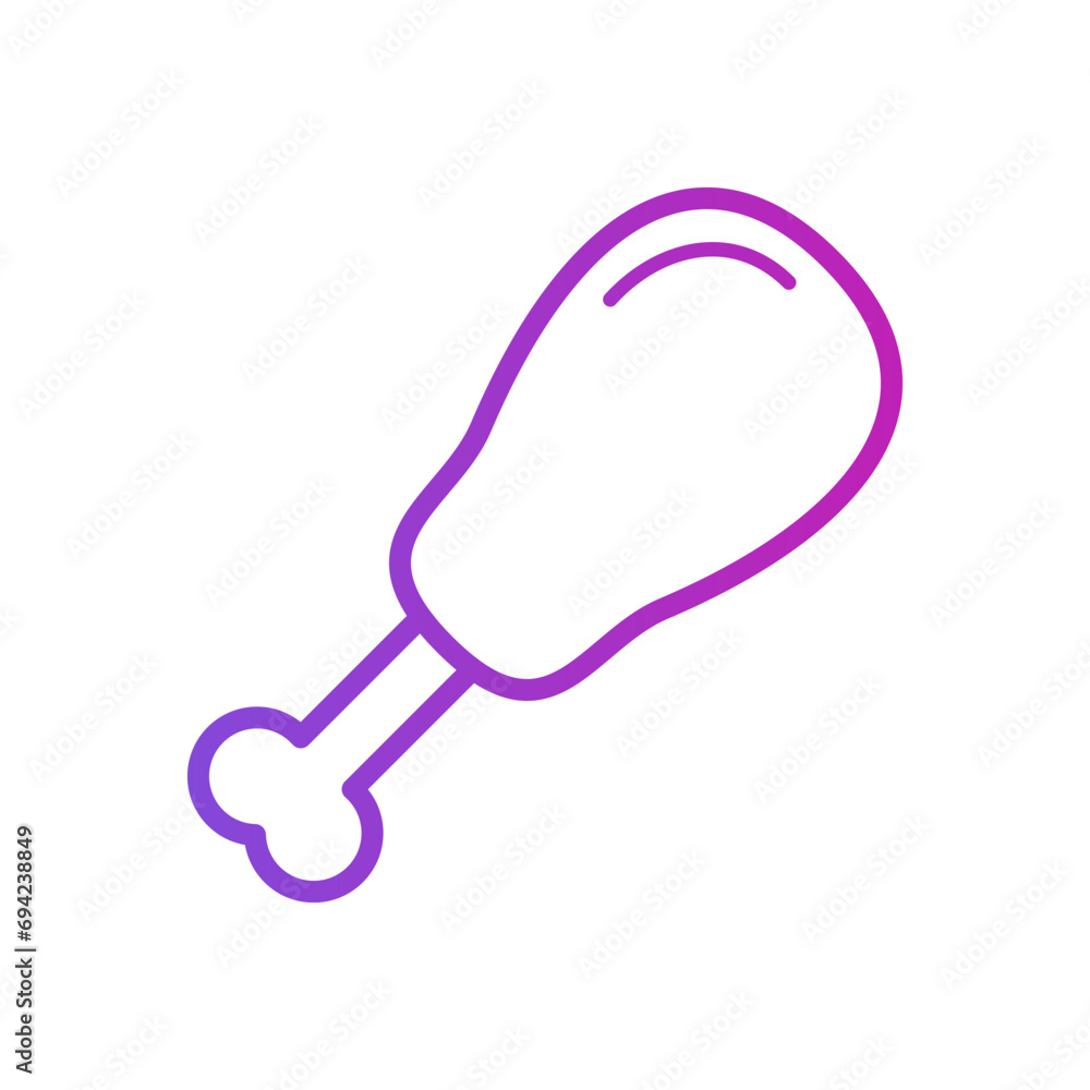 Fried Chicken Icon Vector Design Fried Chicken Icon Vector Design