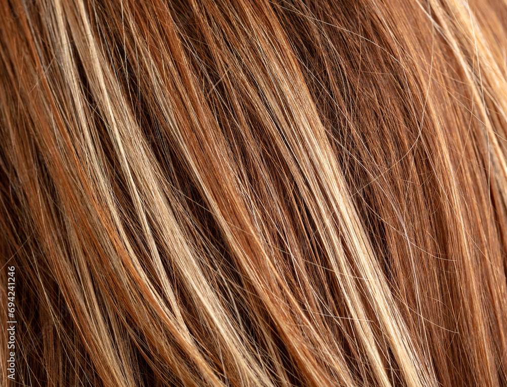 Highlighted women's hair as a background. Texture Highlighted women's hair as a background. Texture