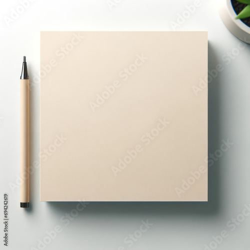 Blank Book Cover Product Mockup photo