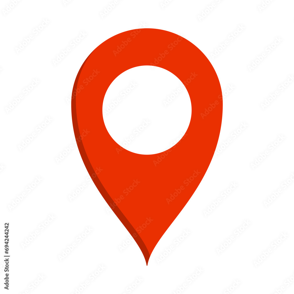 Flat design pop map pin icon. Vector. Flat design pop map pin icon. Vector.
