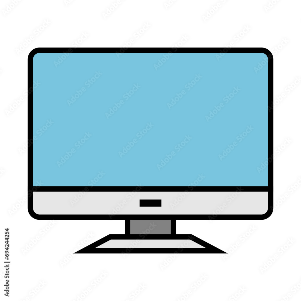 Desktop PC icon. Computer icon. Vector. Desktop PC icon. Computer icon. Vector.