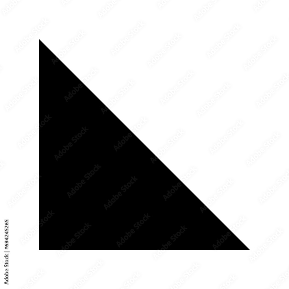 Triangle shape silhouette icon. Vector. Triangle shape silhouette icon. Vector.