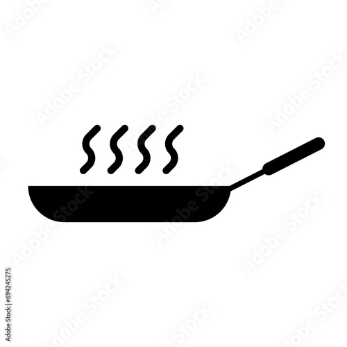 Cooking frying pan icon. Vector.