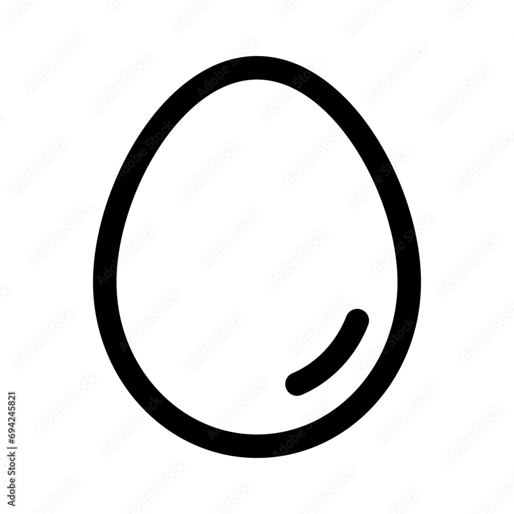 Simple one egg icon. Vector. Simple one egg icon. Vector.