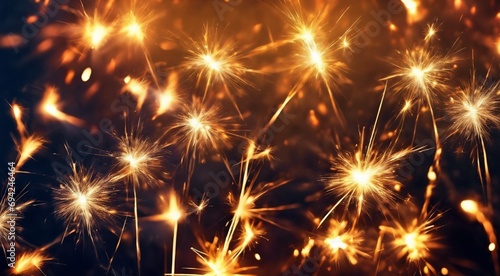 glowing sparkler on blurred background  happy new year background  happy New Year background with glowing sparklers